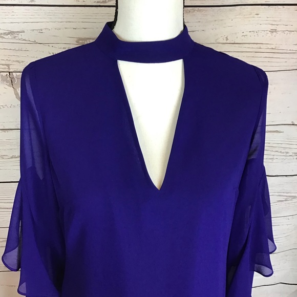 Sam Edelman Choker Shift Dress Royal Blue … - Picture 7 of 8